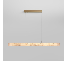 Подвесной светодиодный светильник Eurosvet Alabaster 604053 LED латунь/ алебастр a072022