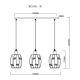 Подвесной светильник MyFar Huston MR1691-3P