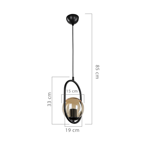 Подвесной светильник Toplight Kerrie TL1609H-01BK