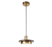 Подвесной светильник Escada 10260/1 LED*12W Brass/Brown marble