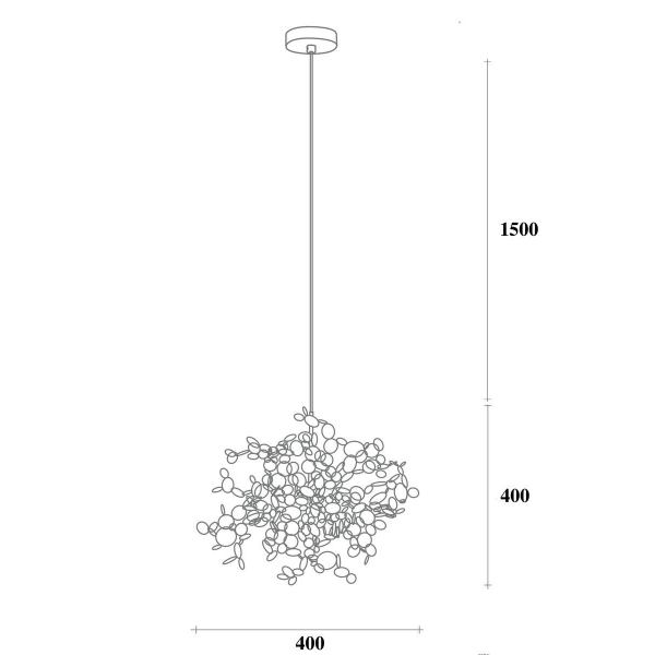 Подвесной светильник Imperium Loft Tezani Argent Suspension 84501-22