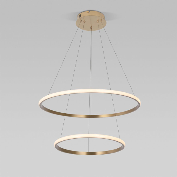 Подвесной светодиодный светильник Eurosvet Collars 90264/2 латунь