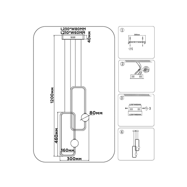 Подвесной светодиодный светильник Ambrella light Comfort LineTech FL66366 Подвесной светодиодный светильник Ambrella light Comfort LineTech FL66366
