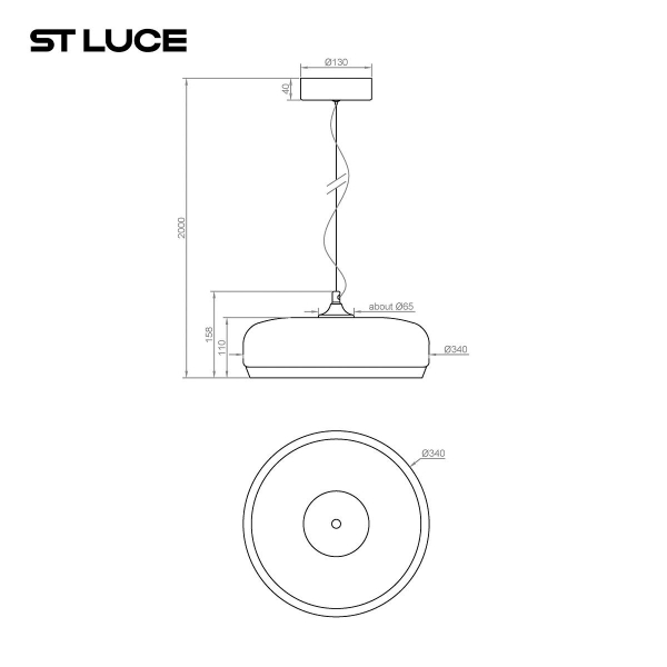 Подвесной светодиодный светильник ST Luce Ripple SL6014.603.01