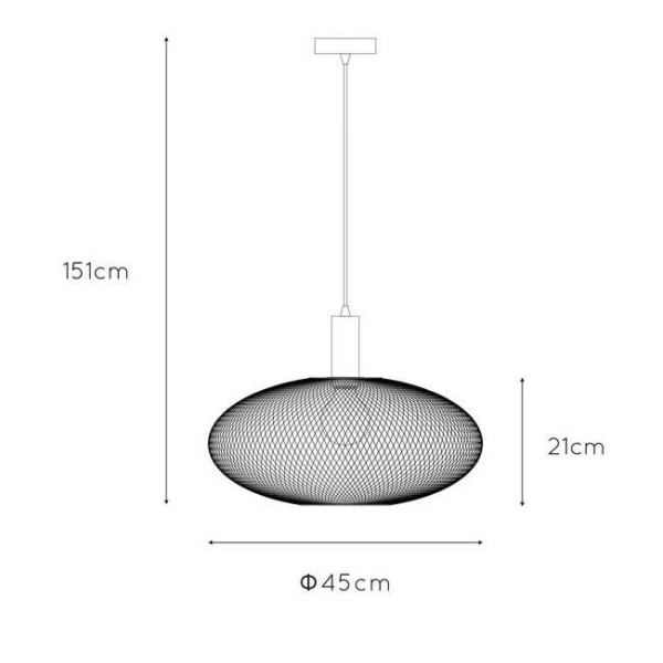 Подвесной светильник Lucide Mesh 21423/45/30