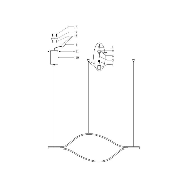 Подвесной светодиодный светильник Imperium Loft Tape Light 149481-49