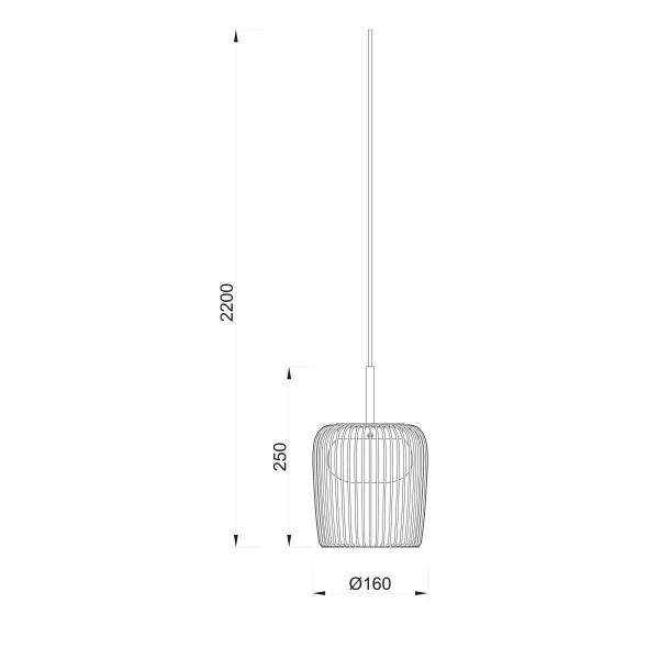 Подвесной светильник без основания Mantra Dubai 9419