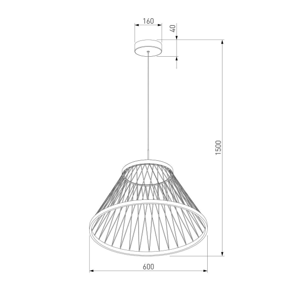 Подвесной светодиодный светильник Eurosvet Cesta 40017/1 LED коричневый