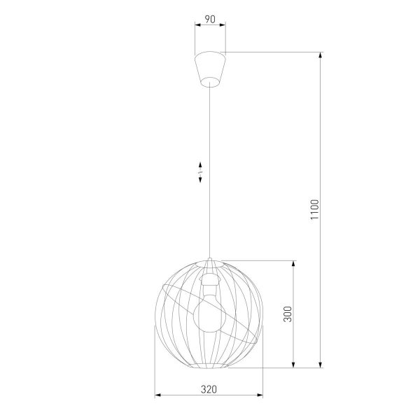 Подвесной светильник TK Lighting 1626 Orbita Black 1 Подвесной светильник TK Lighting 1626 Orbita Black 1