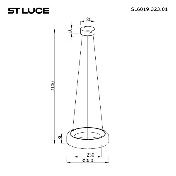 Подвесной светодиодный светильник ST Luce Foray SL6019.323.01 Подвесной светодиодный светильник ST Luce Foray SL6019.323.01