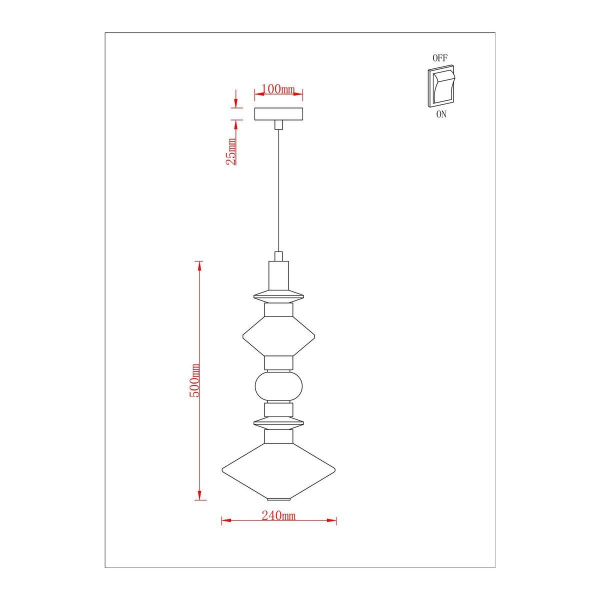 Подвесной светодиодный светильник Arte Lamp Fiorato A2442SP-15PB