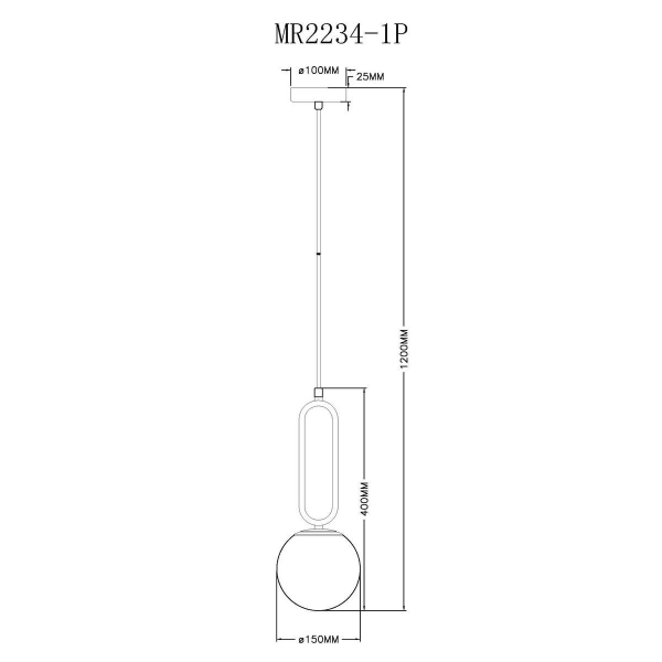 Подвесной светильник MyFar Pierre MR2234-1P