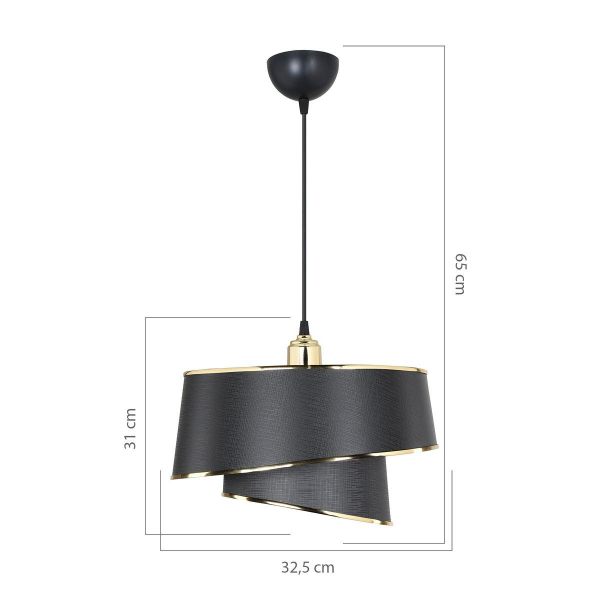 Подвесной светильник Toplight Adriana TL1621H-01BK