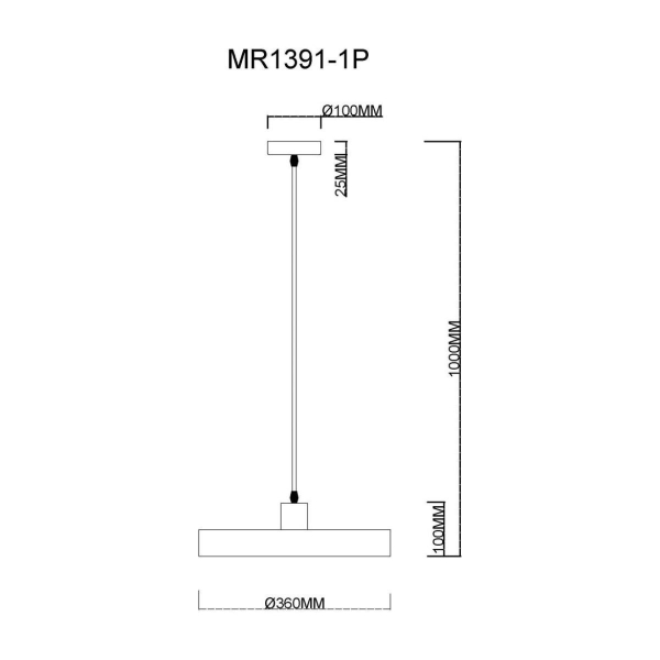 Подвесной светильник MyFar Ria MR1391-1P