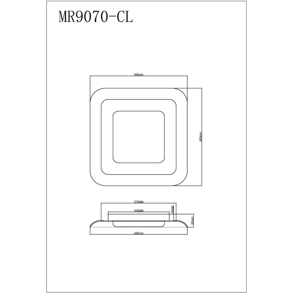 Потолочный светодиодный светильник MyFar Ceiling Sao MR9070-CL