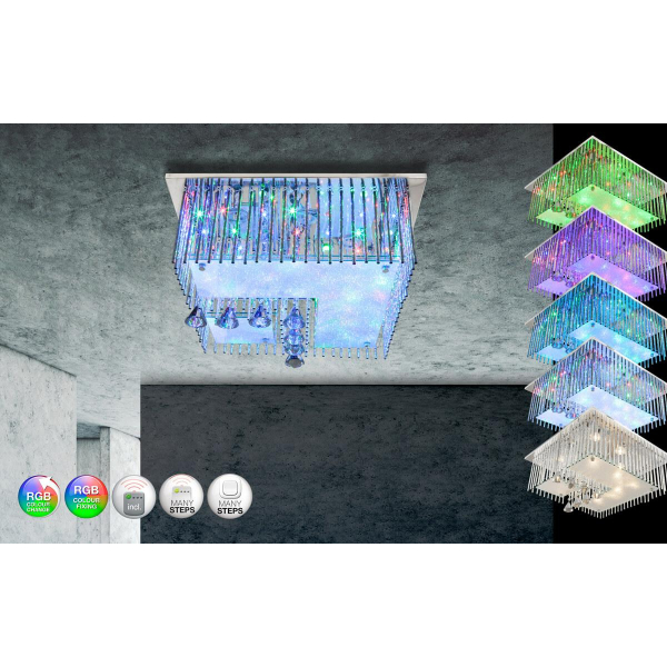 Потолочный светодиодный светильник Globo Fragilis 68563-5RGB
