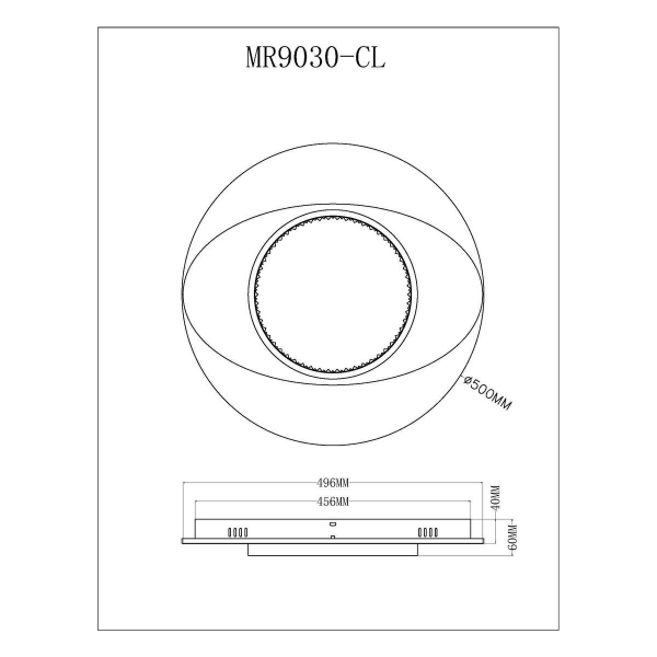 Потолочный светодиодный светильник MyFar Ceiling Orbit MR9030-CL