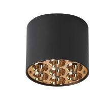 Светильник потолочный 6W 470LM 4000K, черный/золото Guarda Lightstar 080642