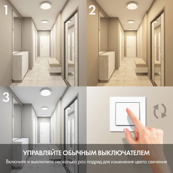 Потолочный светодиодный светильник Denkirs DK6516-WH/1 Потолочный светодиодный светильник Denkirs DK6516-WH/1