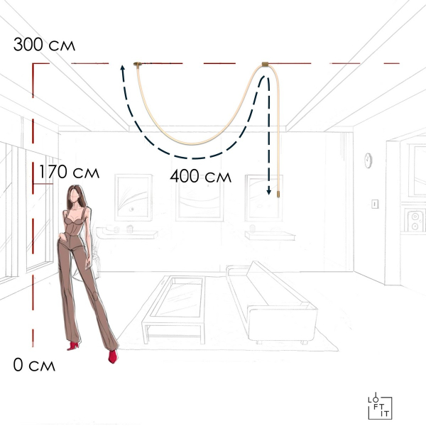 Потолочный светильник LOFT IT Thread 10388A Brass Потолочный светильник LOFT IT Thread 10388A Brass