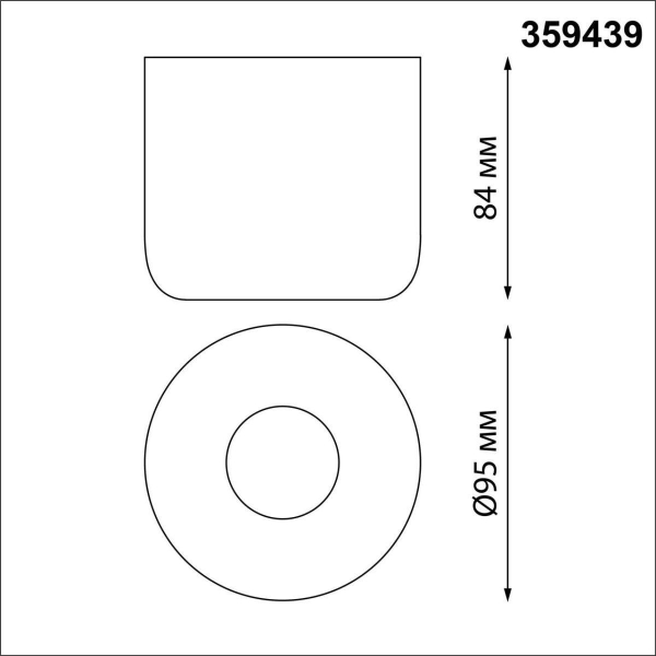 Потолочный светодиодный светильник Novotech Over Lisse 359439