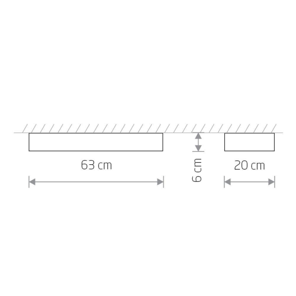 Потолочный светильник Nowodvorski Soft Ceiling Led 60x20 7526