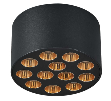 Светильник потолочный 9W 750LM 4000K, черный/золото Guarda Lightstar 080942