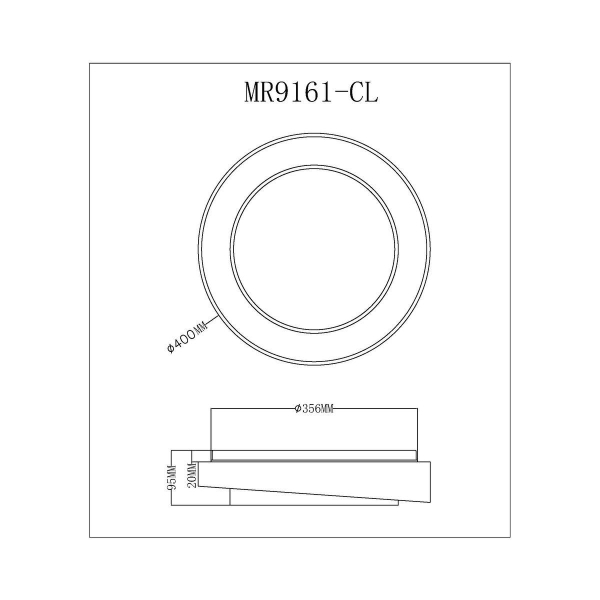 Потолочный светодиодный светильник MyFar Ceiling Rhea MR9161-CL