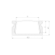 Профиль алюминиевый с рассеивателем Elektrostandard LL-2-ALP006 a053618