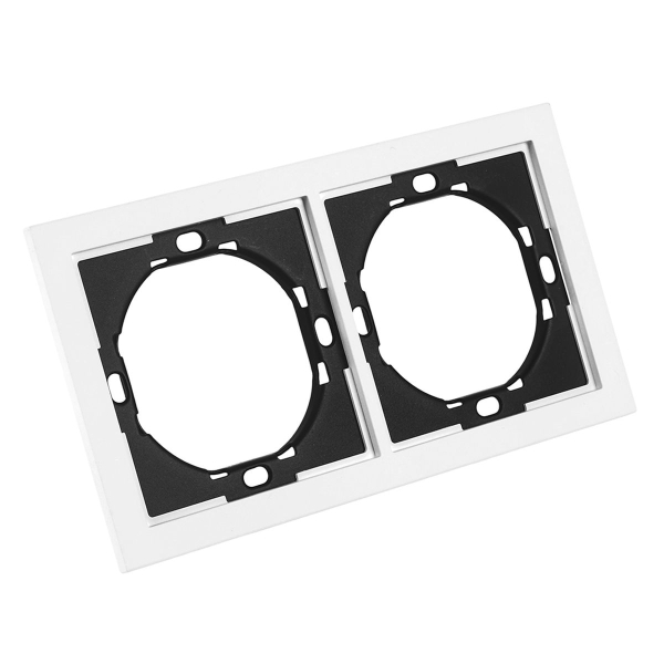 Рамка 2-местная, Stekker, PFR00-3002-01 Мия, белая магнолия 50457