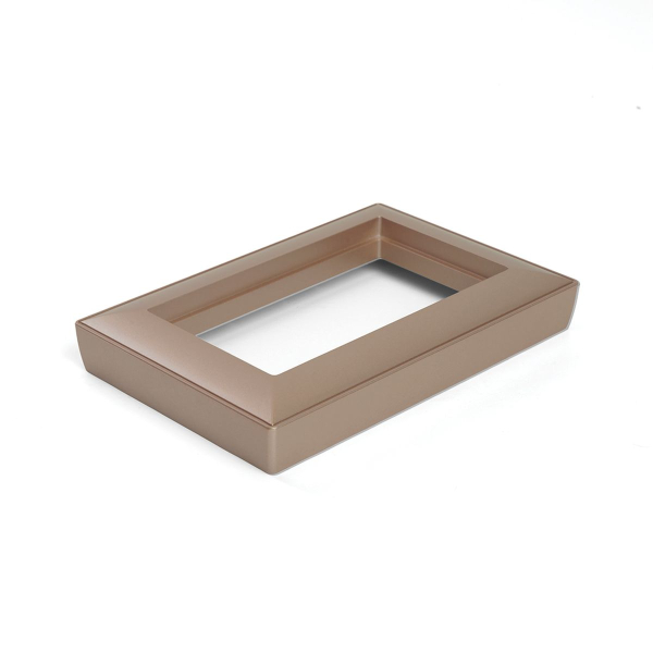 Рамка 2-местная (без перемычки), пластик, Stekker, PFR00-7012-02 Катрин, шампань 50049