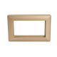 Рамка 2-местная (без перемычки), пластик, Stekker, PFR00-7012-08 Катрин, золото 50044