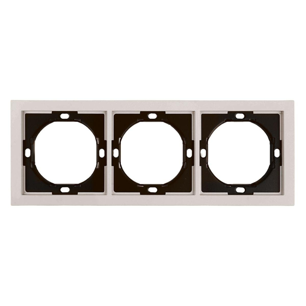 Рамка 3-местная, Stekker Мия, PFR00-3003-08, пудровый жемчуг 50488