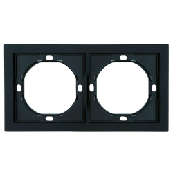 Рамка 2-местная, Stekker Мия, PFR00-3002-05, черный бархат 50462