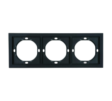 Рамка 3-местная, Stekker Мия, PFR00-3003-05, черный бархат 50463