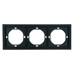 Рамка 3-местная, Stekker Мия, PFR00-3003-05, черный бархат 50463