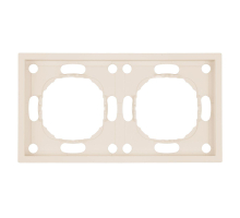 Рамка Stekker, PFR00-5002-08 2-местная Эмили, кашемир, soft touch 49911