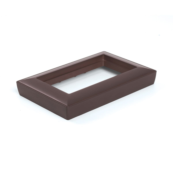 Рамка 2-местная (без перемычки), пластик, Stekker, PFR00-7012-04 Катрин, шоколад 50047