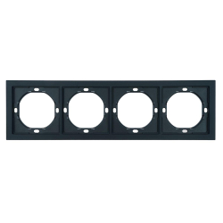 Рамка 4-местная, Stekker Мия, PFR00-3004-05, черный бархат 50464