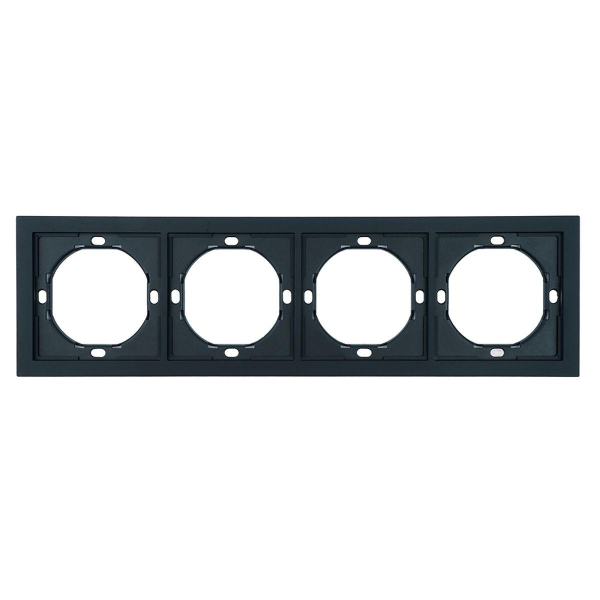 Рамка 4-местная, Stekker Мия, PFR00-3004-05, черный бархат 50464