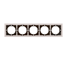 Рамка 5-местная, Stekker Мия, PFR00-3005-08, пудровый жемчуг 50490