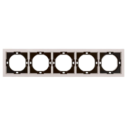 Рамка 5-местная, Stekker Мия, PFR00-3005-08, пудровый жемчуг 50490