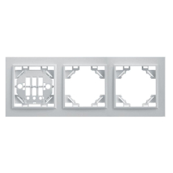 Рамка 3-местная горизонтальная Stekker, PFR00-9003-01 Эрна, белый 39056