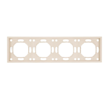 Рамка Stekker, PFR00-5004-08 4-местная Эмили, кашемир, soft touch 49913