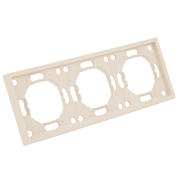 Рамка Stekker, PFR00-5003-08 3-местная Эмили, кашемир, soft touch 49912