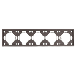 Рамка Stekker, PFR00-5005-09 5-местная Эмили, антрацит, soft touch 49940