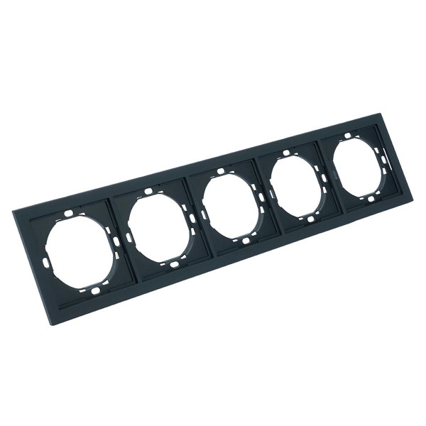 Рамка 5-местная, Stekker Мия, PFR00-3005-05, черный бархат 50465