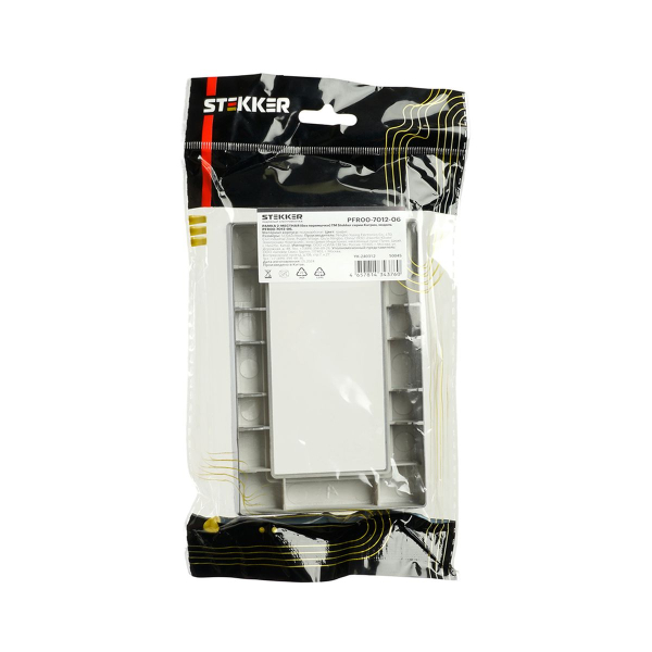 Рамка 2-местная (без перемычки), пластик, Stekker, PFR00-7012-06 Катрин, графит 50045