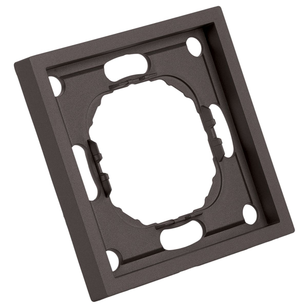 Рамка Stekker, PFR00-5001-09 1-местная Эмили, антрацит, soft touch 49936