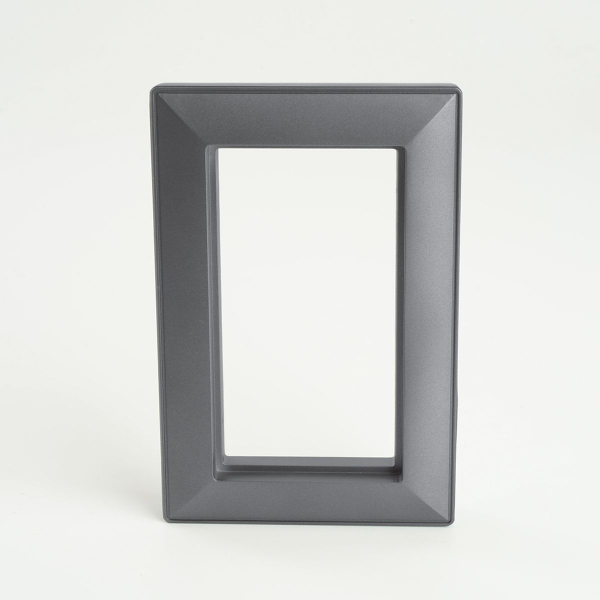 Рамка 2-местная (без перемычки), пластик, Stekker, PFR00-7012-06 Катрин, графит 50045